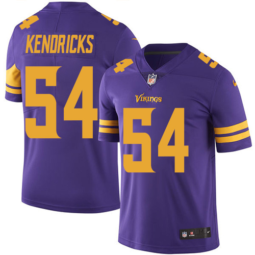 Minnesota Vikings #54 Limited Eric Kendricks Purple Nike NFL Men Jersey Rush Vapor Untouchable